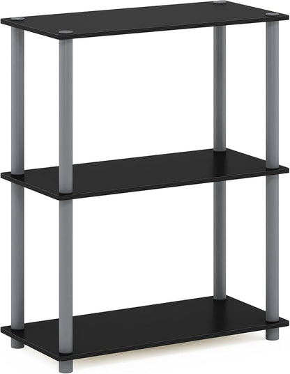 Furinno TURN-N-TUBE Storage Shelves, 3-Tier Book Shelf, Corner Shelf, Toolless - Image 5