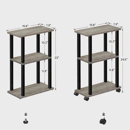 TUTOTAK Small Side Table, Narrow End Table, Bedside Table, Couch Side Table - Image 3