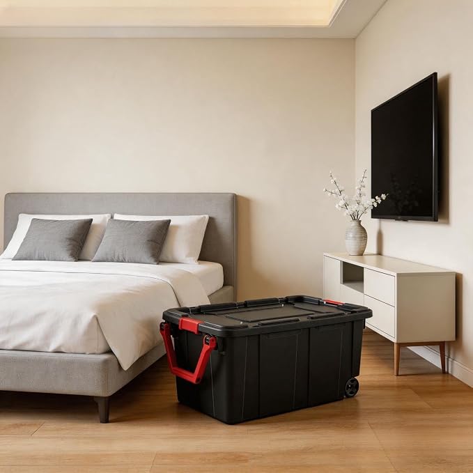40-gallon wheeled plastic storage boxes - Image 5