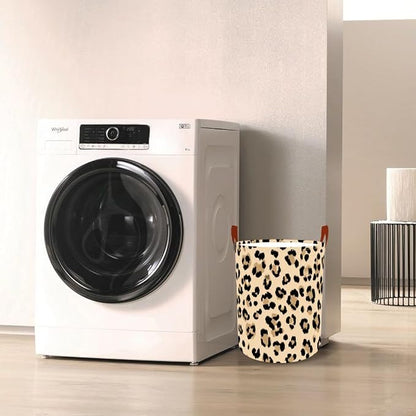 Laundry Baskets 15.7x19.7 Inch Large Classic Leopard Print Design Collapsible - Image 7