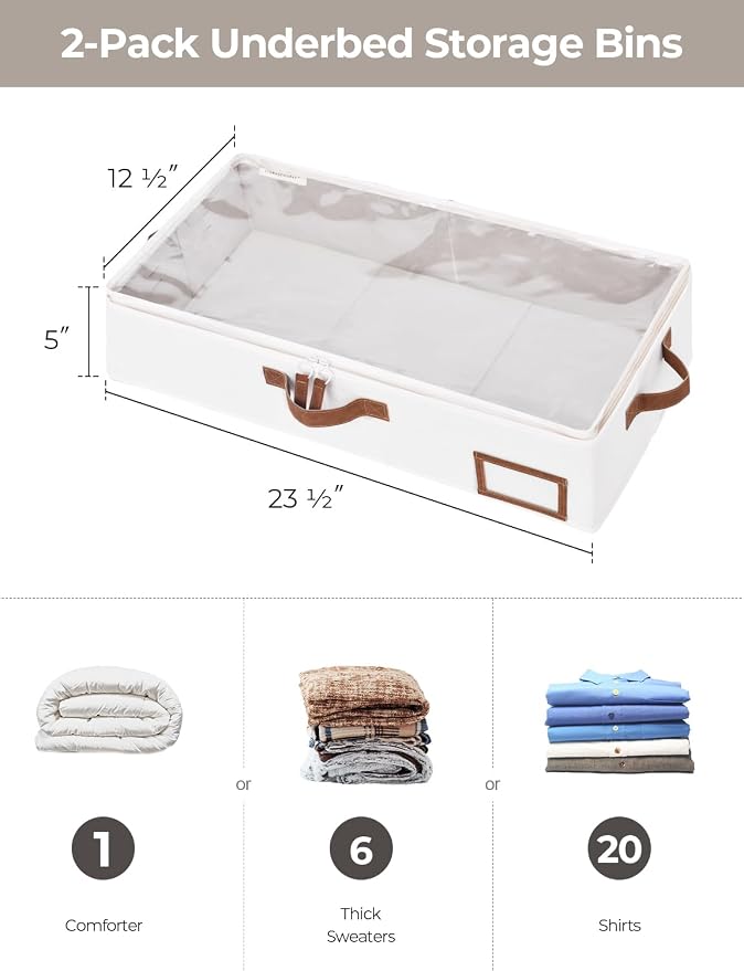StorageWorks Under Bed Storage Containers - Image 3