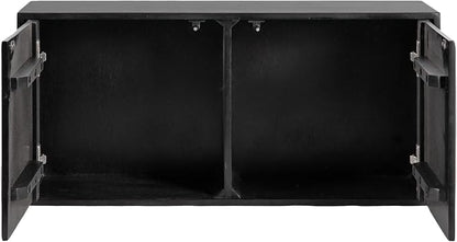 Kate and Laurel Ranier Modern Wooden Two-Door Wall Cabinet, Decorative Storage - Image 9