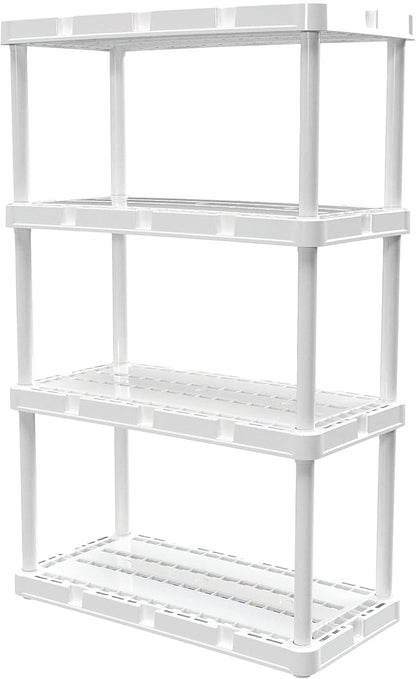 Gracious Living 3 Pack Light Duty Storage Shelves, Knect-A-Shelf 4-Shelf - Image 6