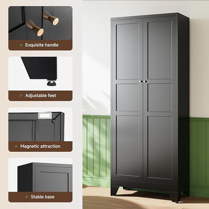 Letaya 75" H Metal Storage Cabinet - Image 6