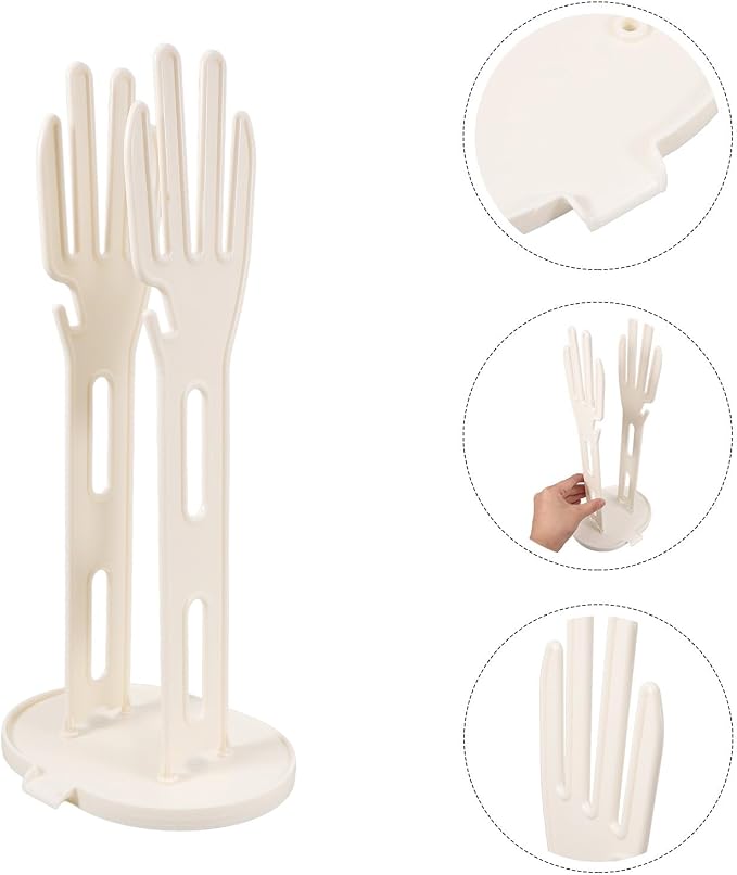 Multifunctional Glove Stand and Dish Drying Rack Elevated Drainage and Water - Image 9
