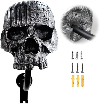 Helmet Holder, Skull Helmet Holder Wall Mount Helmet Rack by Tooyuart