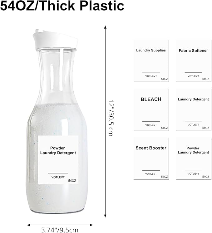 54 OZ Laundry Detergent Dispenser, Laundry Soap Dispenser, Liquid Laundry - Image 2