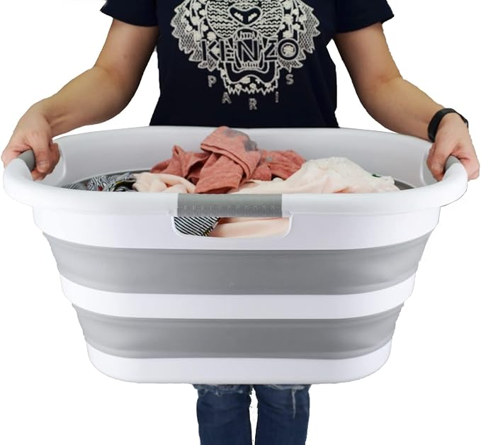 SAMMART 40L Collapsible Plastic Laundry Washing Tub - Image 6