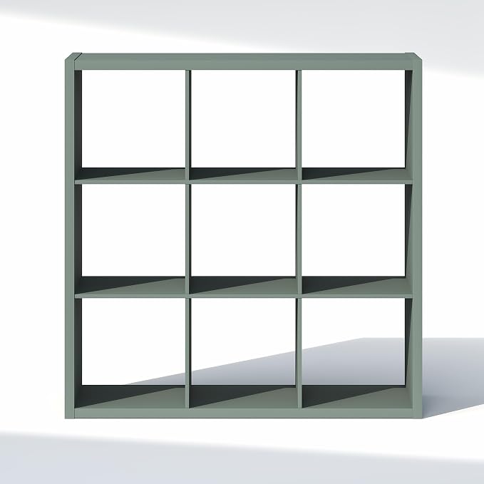 Furinno Cubic Extra Thick 9-Cube Closet Organizers and Storage, Sage Green | - Image 8