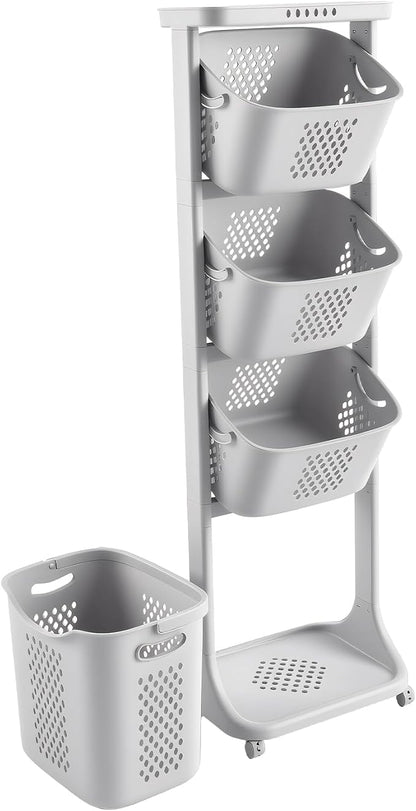 4-Tier Laundry Hamper Cart by masiunoz