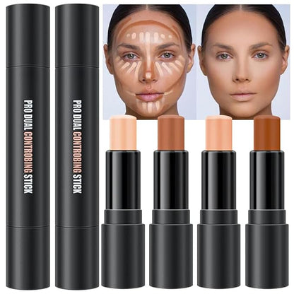 evpct 4 Colors Contour Stick Makeup Set Concealer Stick Cream Contouring by evpct