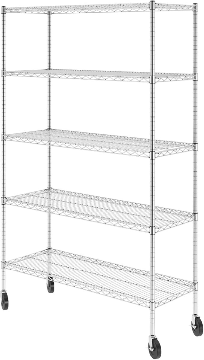 SafeRacks - NSF Certified Storage Shelves, Heavy Duty Steel Wire Unit by SafeRacks
