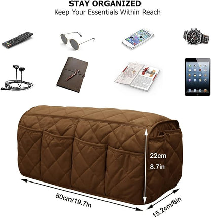 Armchair Caddy, Non Slip Sofa Armrest Organizer, Couch Armrest Remote Control - Image 2