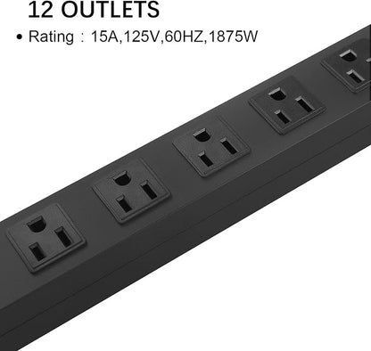 HHSOET Aluminum Wall Mount Power Strip - Image 5