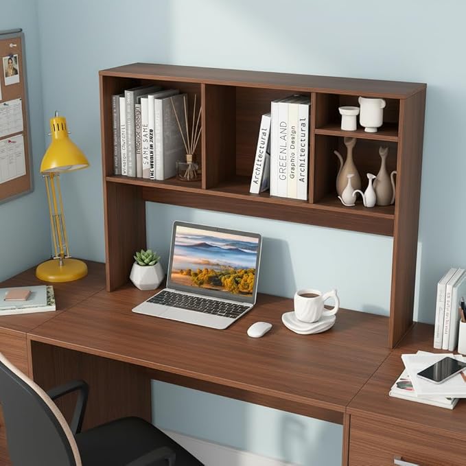 Tangkula Desktop Bookshelf, Countertop Storage Hutch - Image 5