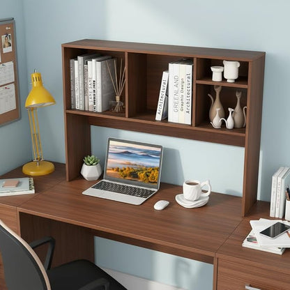 Tangkula Desktop Bookshelf, Countertop Storage Hutch - Image 5