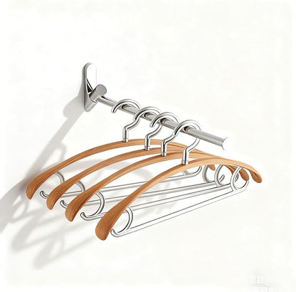 NEWRAIN Wall Mounted Drying Rack, Stainless Steel Folding Laundry Hanging Rack by NEWRAIN
