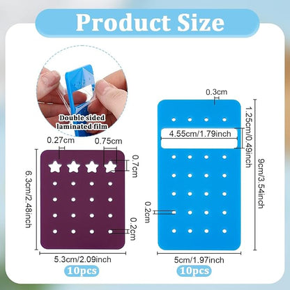 OLYCRAFT 20Pcs 2 Styles Acrylic Earring Display Cards Portable Earring - Image 2
