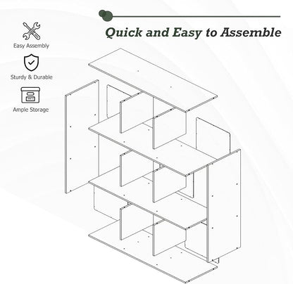 9 Cube Storage Organizer, Reversible Bookcase Shelf, Open Cube Bookshelf - Image 7