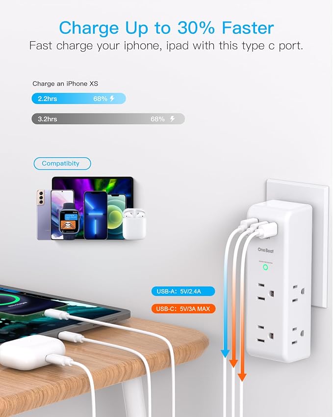 Surge Protector Outlet Extender - Image 4