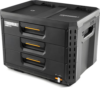 ToughBuilt StackTech XL 3 Drawer Tool Box, Heavy-Duty Portable Tools Chest by ToughBuilt
