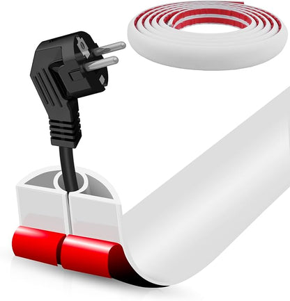 Floor Cord Cover Self Adhesive Cord Hider, 10FT Cable Management, Extension by DBHXXMB-HH