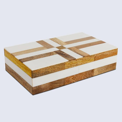 Handicrafts Home White Decorative Storage Box - Image 7