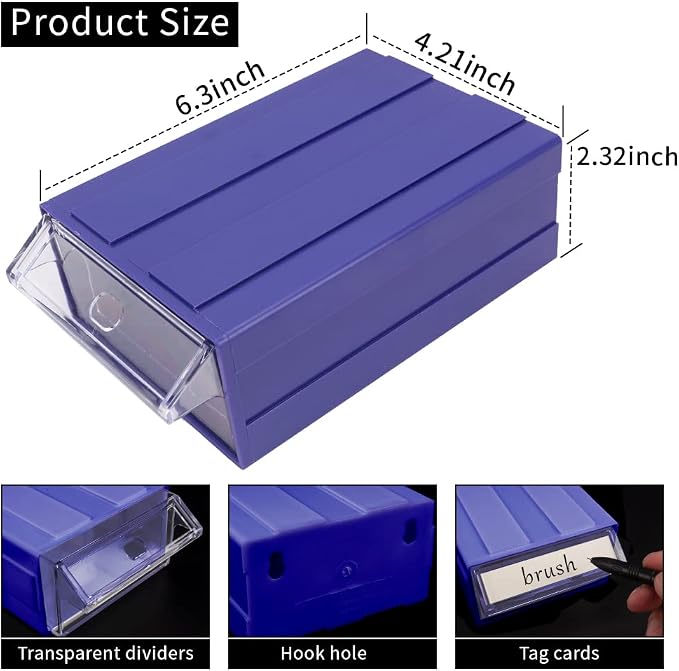 12 Pcs Drawer Stacking Storage Cabinet - Image 2