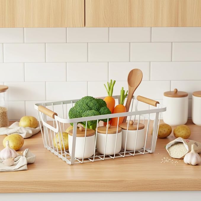 LeleCAT White wire baskets for organizing - Image 4
