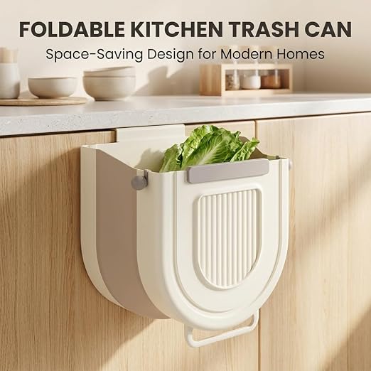 Collapsible Hanging Trash Can for Kitchen: Foldable Hanging Garbage Bin - Image 5