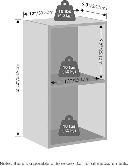 Furinno Reed Closet Organizers and Storage, 2-Tier Closet Organizer, Open Shelf - Image 2