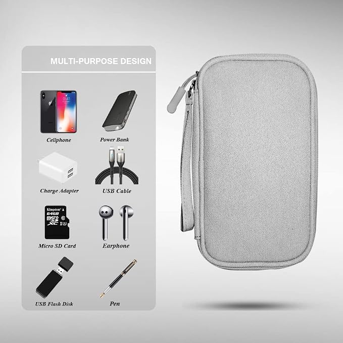 Electronics Organizer Bag Pouch Cable Charger Case Travel Shockproof Cord - Image 4