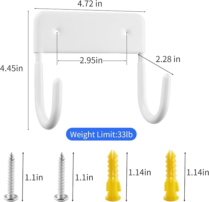 COKUMA Ironing Board Holder, Sturdy and Space-Saving Ironing Board Hanger Wall - Image 2