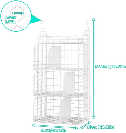 HapiRm Hanging Closet Organizer Storage - Image 3