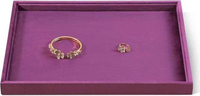 Velvet Stackable Jewelry Display Flat Tray by Dansmiy