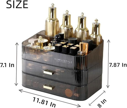 Makeup Organizer with Drawers Stackable Skincare Cosmetic Makeup organization - Image 5