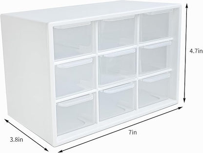 9 Drawer Plastic Organizer Box, Jewelry & Bead Containers, Teacher & Tackle Box - Image 4