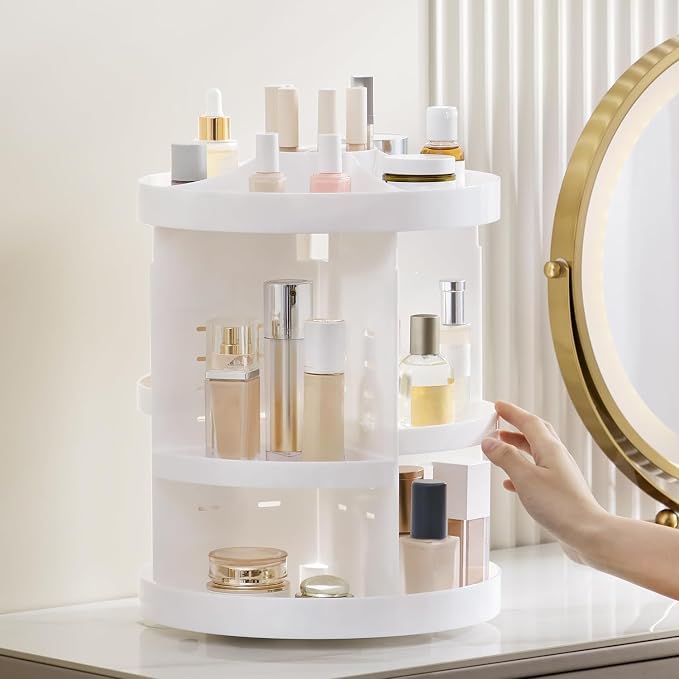 HBlife Extra Large 360 Rotating Makeup Organizer Adjustable Carousel Large - Image 5