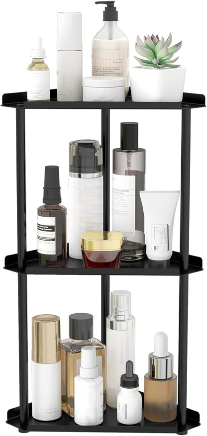 3 Tier Bathroom Counter Organizer, Vanity Organizer Corner Shelf, Makeup by Jesginboo