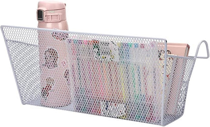 2 pcs Hanging metal mesh bedside storage basket， student dormitory bed storage - Image 6