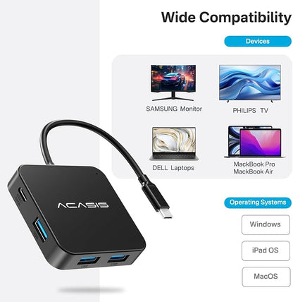 ACASIS USB C Hub 10Gbps, USB C to 4K 60Hz HDMI Adapter - Image 6