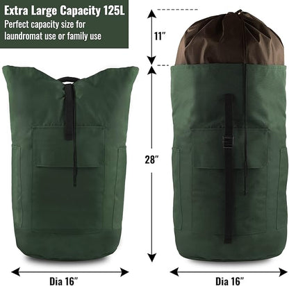 Laundry Bag Backpack, 125L Extra Large Travel Laundry Bags - Image 2