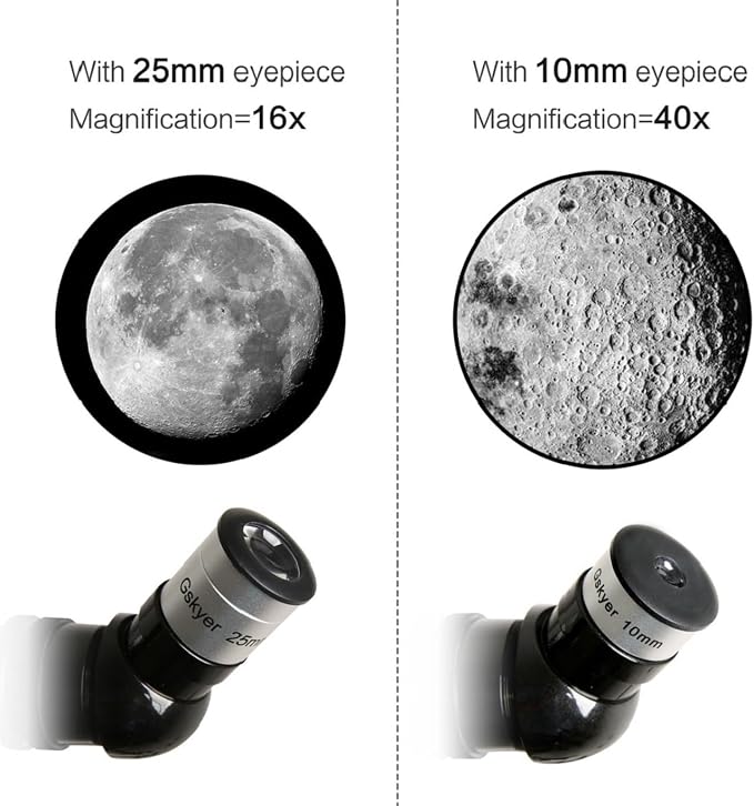 Gskyer Telescope, 70mm Aperture 400mm AZ Mount Astronomical Refracting Telescope - Image 3