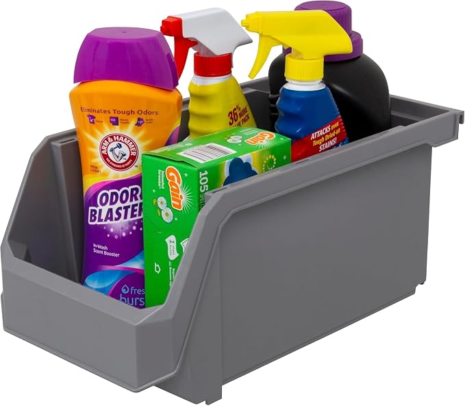 Plastic Containers for Organizing and Storage Bins for Closet, Garage or Pantry - Image 7