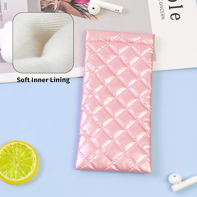 Double Eyeglass Case Soft Dual Glasses Case - Image 5