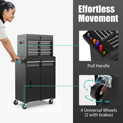 Goplus Tool Chest, 5-Drawer Rolling Tool Storage Cabinet - Image 5
