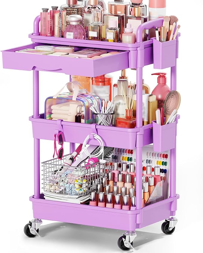Goovilla Rolling Makeup Organizer Cart by Goovilla