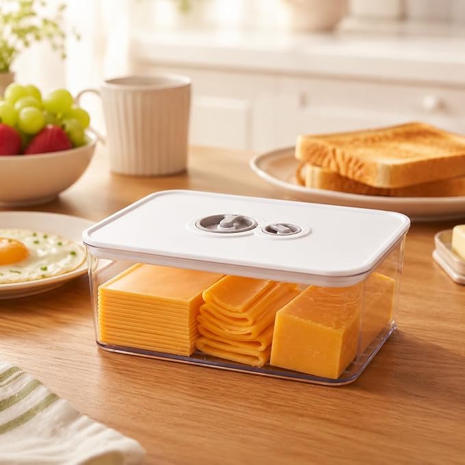 Cheese Container for Refrigerator, Cream Cheeses Storage Box, Cheese Keeper - Image 6