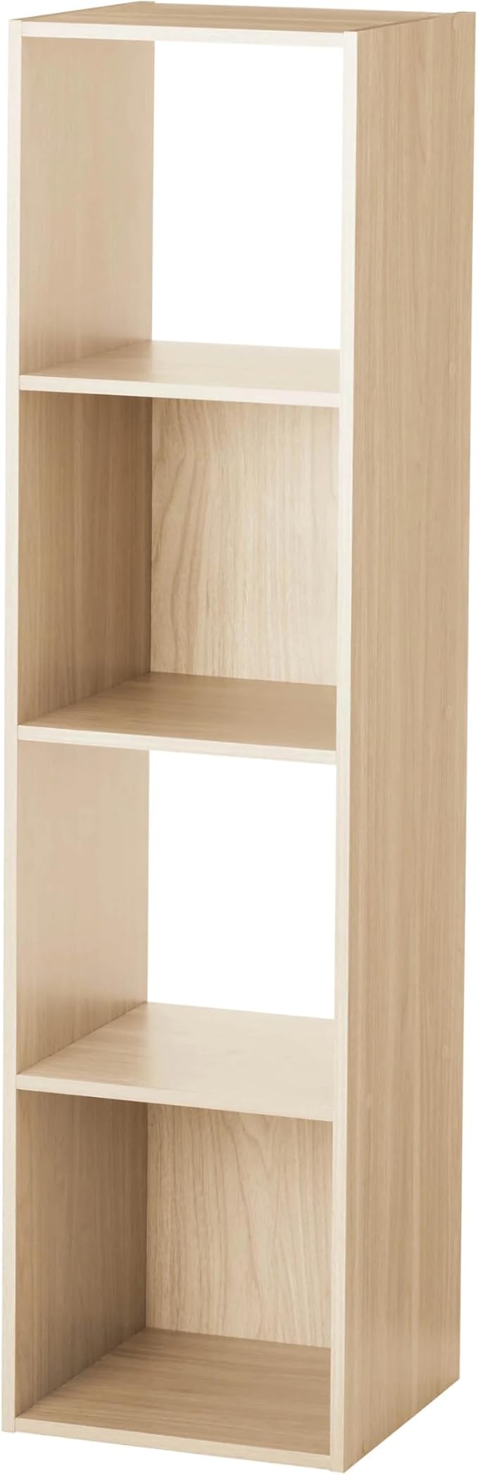 Spring Pine 4 Cube Vertical Storage Organizer, Modular Shelving Unit by Unknown