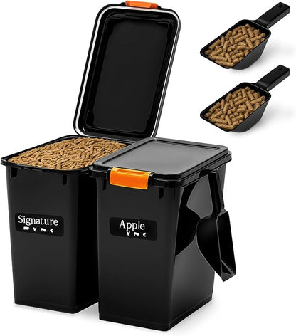 Maxdot 2 Sets 33lb Dry Pellet Storage Bin Pack by Maxdot